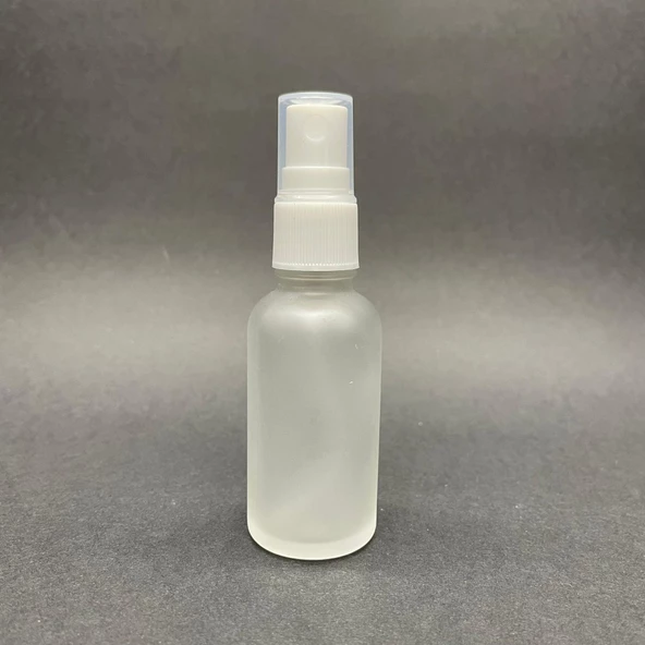 30 Ml Buzlu Cam Şişe Beyaz Spreyli ,  30Cc Buzlucam Spreyli Boş Şişe x 6 Adet - Resim 2