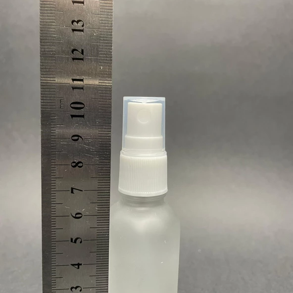 30 Ml Buzlu Cam Şişe Beyaz Spreyli ,  30Cc Buzlucam Spreyli Boş Şişe x 6 Adet - Resim 3