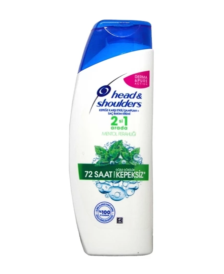 Head & Shoulders 2'si 1 Arada Şampuan Mentol Ferahlığı 180 Ml