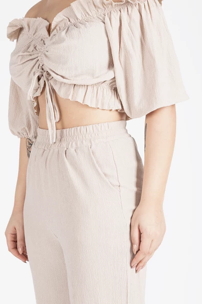 Kadın Bürümcük İkili Takım Vizon - 6