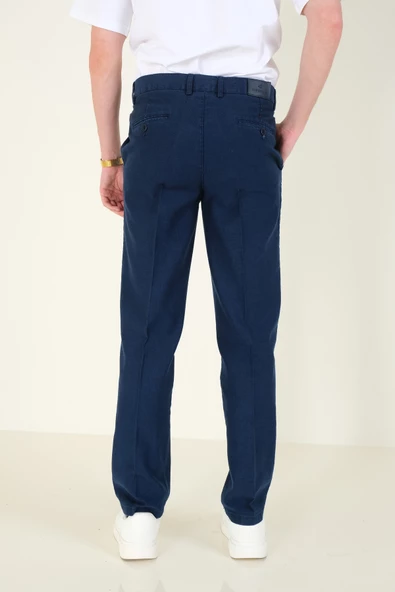 Erkek Yan Cep Pantolon Lacivert - 6