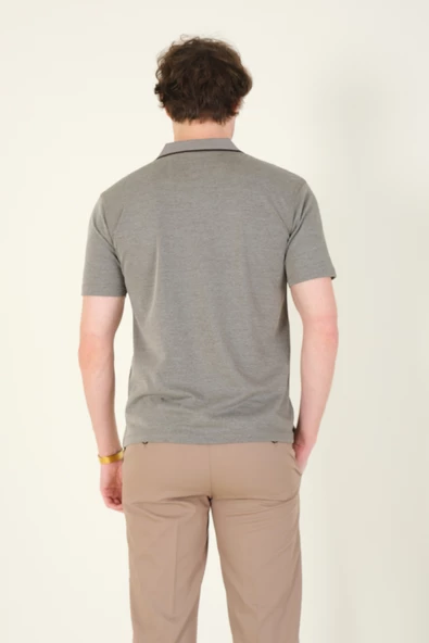 Erkek Polo Yaka Cepli T-Shirt Haki - 5