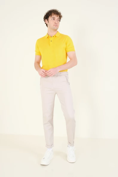 Erkek Duble Paça Jogger Pantolon Taş - 2