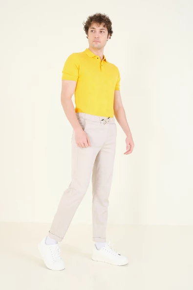 Erkek Duble Paça Jogger Pantolon Taş - 3