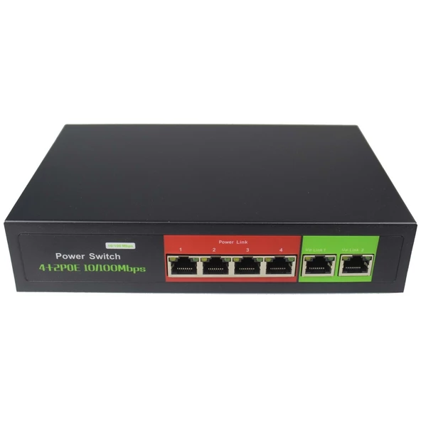 4 Port Poe Switch + 2 Port Uplink Port