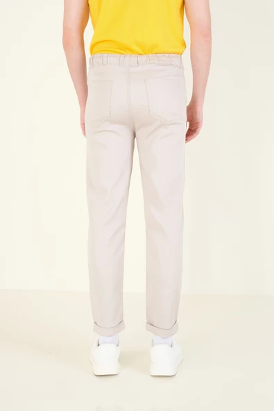 Erkek Duble Paça Jogger Pantolon Taş - 6
