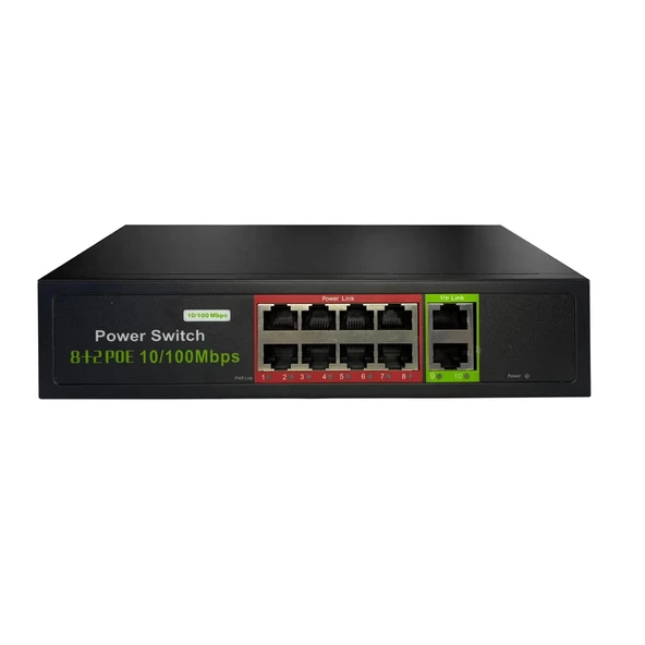 8 Port Poe Switch + 2 Port Uplink Port