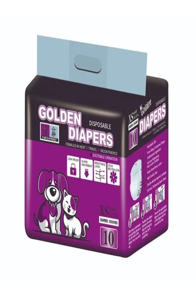 Golden Dıapers Xs Köpek Eğitim Pedi 10 Lu