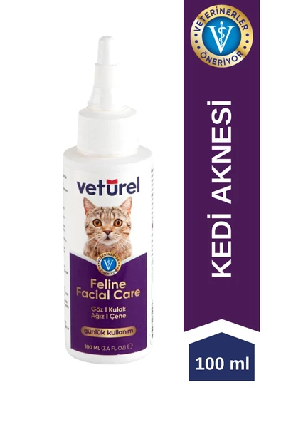 Vetürel Kedi Yüz Bakım Solüsyonu 100 Ml