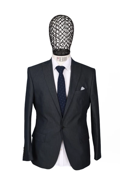 Slim Fit Lacivert Takım Elbise - 2