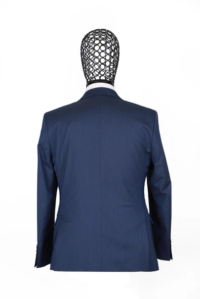 Slim Fit Parlament Mavisi Takım Elbise - 8