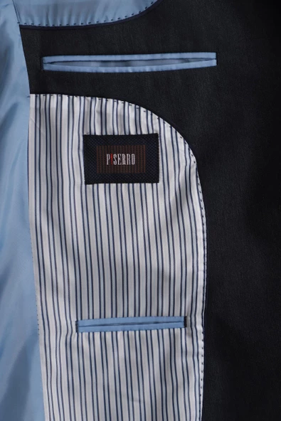 Slim Fit Lacivert Takım Elbise - 5