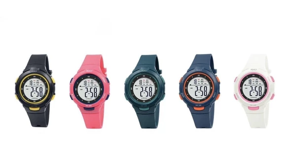 Penly Dijital Kol Saati 8217 Model Pembe +4 Renk Kronometre-Alarmlı 5ATM Su Geçirmez - Resim 4