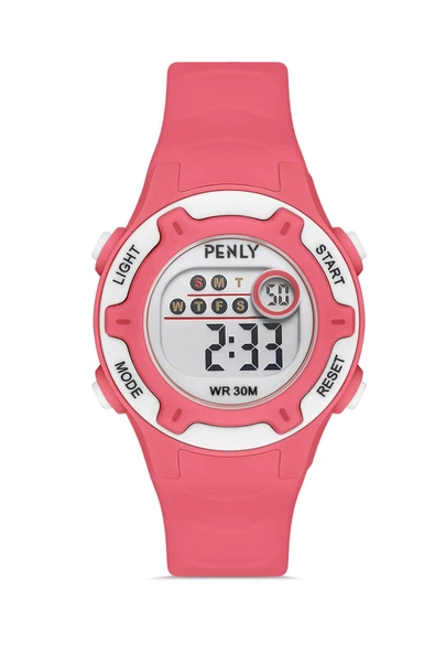 Penly Dijital Kol Saati 8203 Model Pembe +4 Renk Kronometre-Alarmlı 5ATM Su Geçirmez