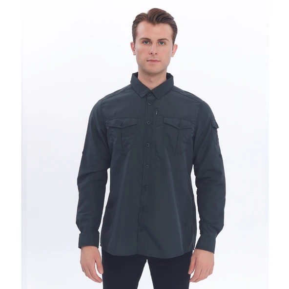 FreeCamp Odina Erkek Gömlek-GRİ - Resim 3
