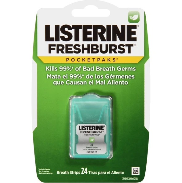 Listerine Fresh Burst Nefes Tazeleyici 24'lü Strip