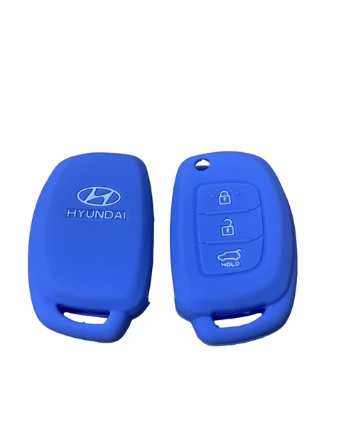 HYUNDAI ACCENT İ10 İ20 İ30 SİLİKON ANAHTAR KILIF (MAVİ) ürün görseli