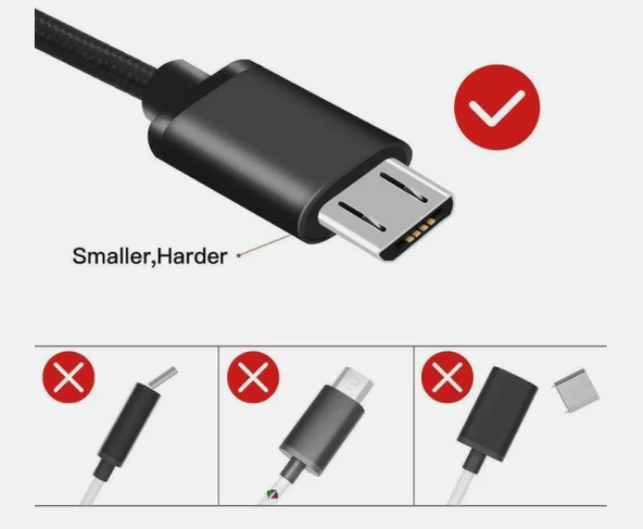 Micro USB Girişli Telefonlara Uyumlu Hasır Micro Kopmaz Bükülmez Şarj Aleti Kablosu Şarj Veri Kablo - 2