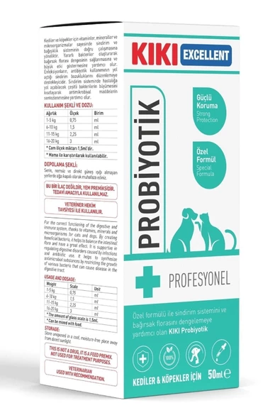 Kıkı Kedi Ve Köpek Probiyotik Şurup 50 Ml