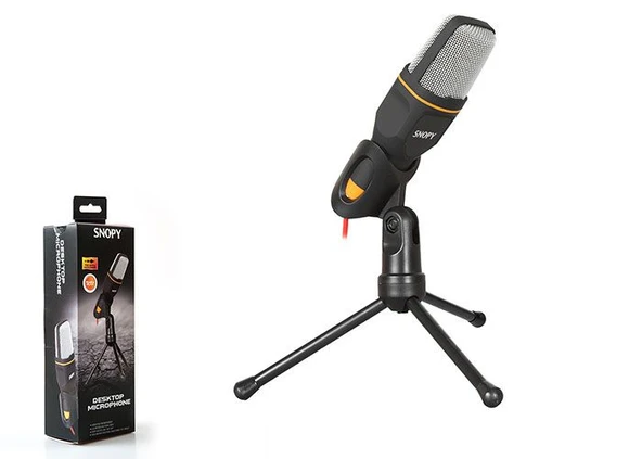 Snopy SN-340M Masa üstü siyah led mikrofon - Resim 5