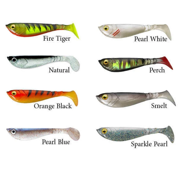 Berkley Powerbait Pulse Shad Sahte Balığı  ORANGE BLACK 6CM-8Lİ