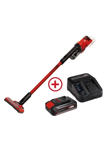 Einhell TE-SV 18 Lİ Akülü Dikey Süpürge + 2.5 Ah Akü + Akü Şarj Aleti