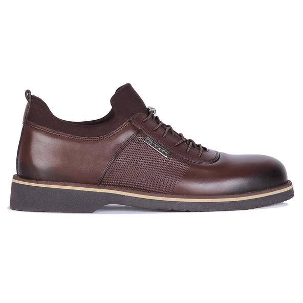 Pierre Cardin 63603 Exclusıve Kahve Deri Erkek Casual Ayakkabı - 1