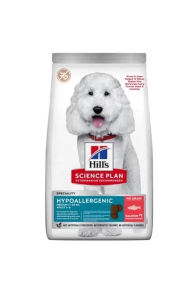 Hill's Hypo-Allergenic Somonlu 2,5 kg Orta Irk Yetişkin Köpek Maması