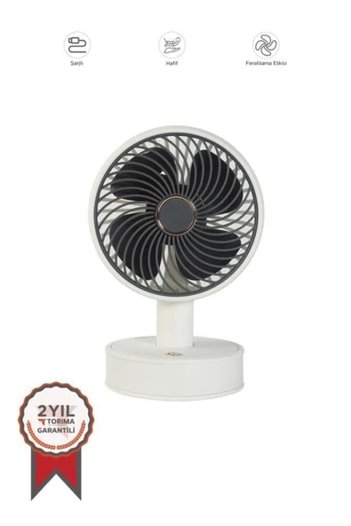 Torima F-08 Beyaz Mini Fan Vantilatör Masa Fan