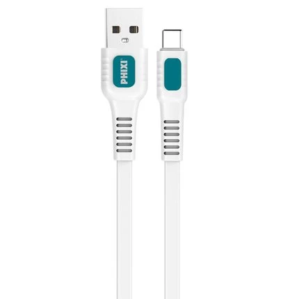 PHİXİ FORCE  YASSI VE GÜÇLENDİRİLMİŞ TYPE-C USB ŞARJ VE DATA KABLO