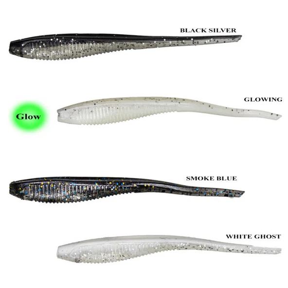Remixon Worm Shad 7.5cm (5 Adet)  SMOKE BLUE Standart