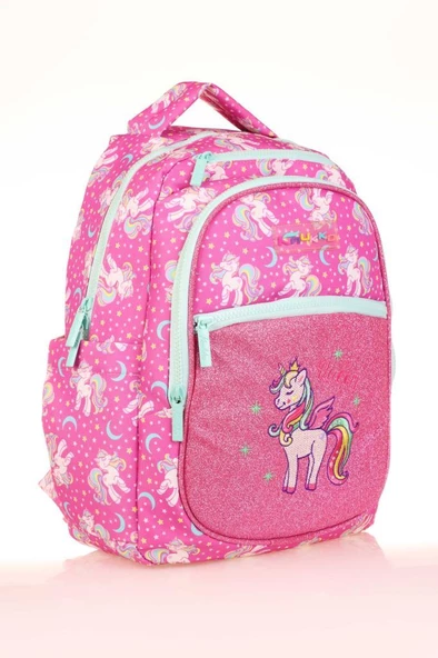Kaukko Kids Sırt Çantası Simli Nakışlı Unicorn L5140 - 5