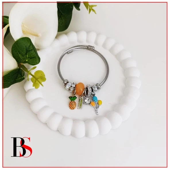 Charm Çelik Kadın Bileklik