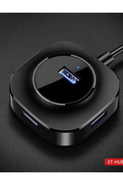 HUB06 Tak Çalıştır 4 Adet Usb 2.0 Çıkışlı Usb Çoklayıcı - Siyah - 7