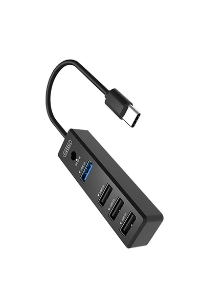HUB08 Tak Çalıştır 3 Adet Usb 2.0 ve 1 Adet Usb 3.0 Çıkışlı Usb Çoklayıcı - Siyah - 2