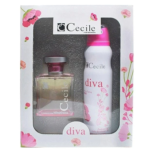 CECİLE DİVA FOR WOMAN SET 100 ml. EDT. +150 ml. DEO