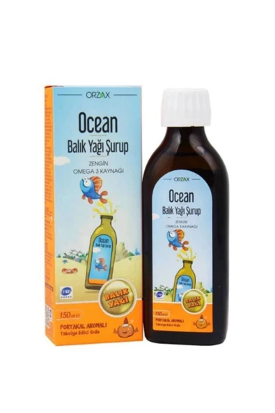 Orzax Ocean Omega3 Şurup 150 ml - Portakal