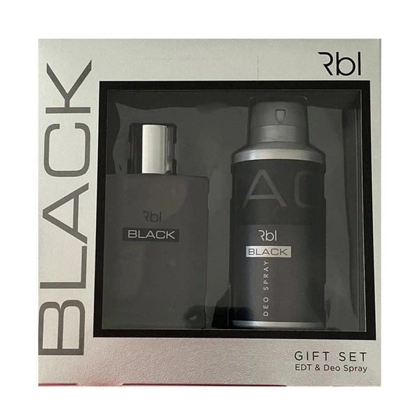 REBUL BLACK FOR MEN GIFT SET 50 ml. EDT. + 150 ml. DEO