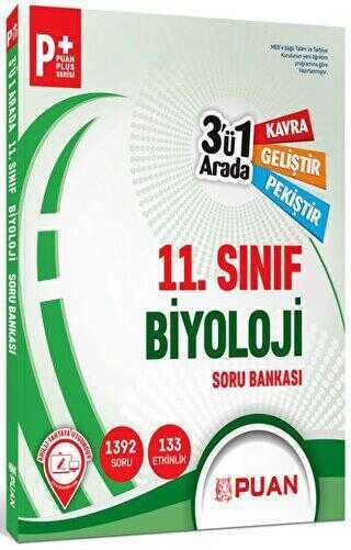 11. Sınıf Biyoloji 3`ü 1 Arada Soru Bankası Puan Yayınları