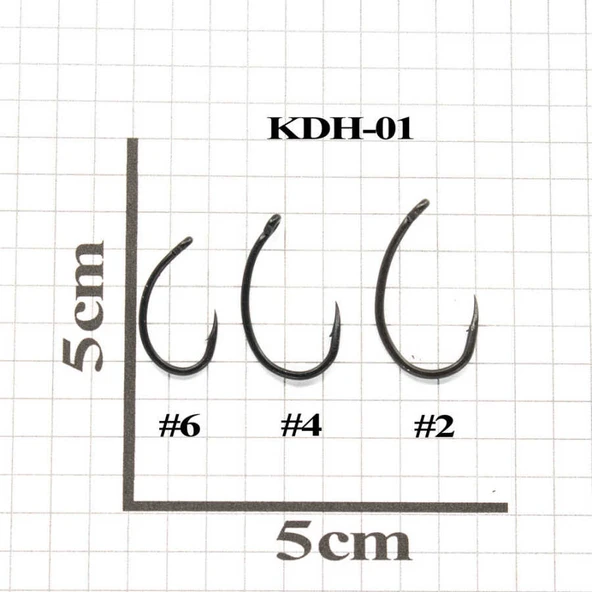 Kudos KDH-01 Sazan İğnesi (10 Adet)  Standart NO2 - 2