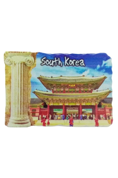 Güney Kore Temalı Sütun Magnet - 3