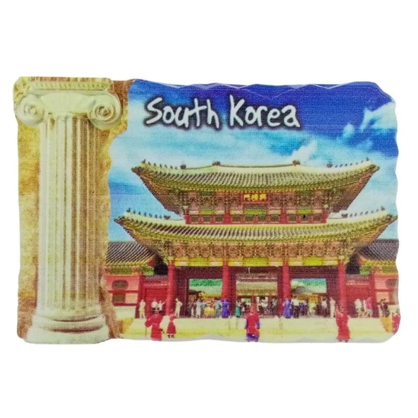 Güney Kore Temalı Sütun Magnet