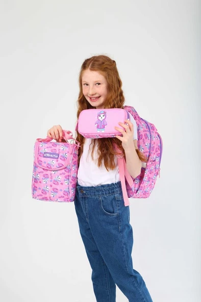 Kaukko Kids Sırt Çantası Rubber Cat L5153 - 4