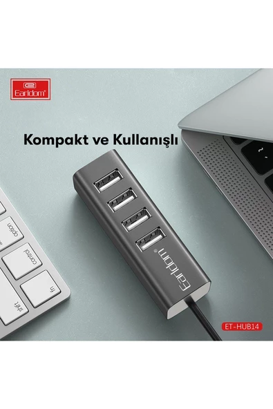 HUB14 Tak Çalıştır 4lü Usb Çoklayıcı - Siyah - 2