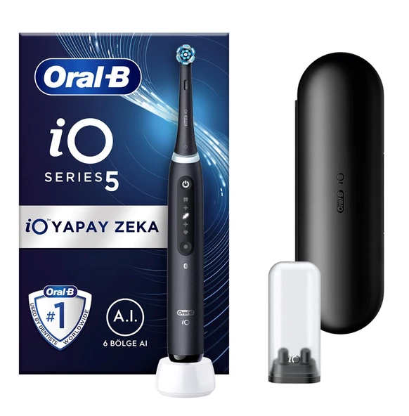 Oral-B iO 5 Şarjlı Diş Fırçası - Mat Siyah - 2
