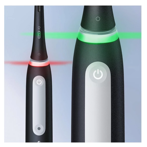 Oral-B iO 4 Şarjlı Diş Fırçası Seti 2'li - Mat Siyah / Beyaz - 4