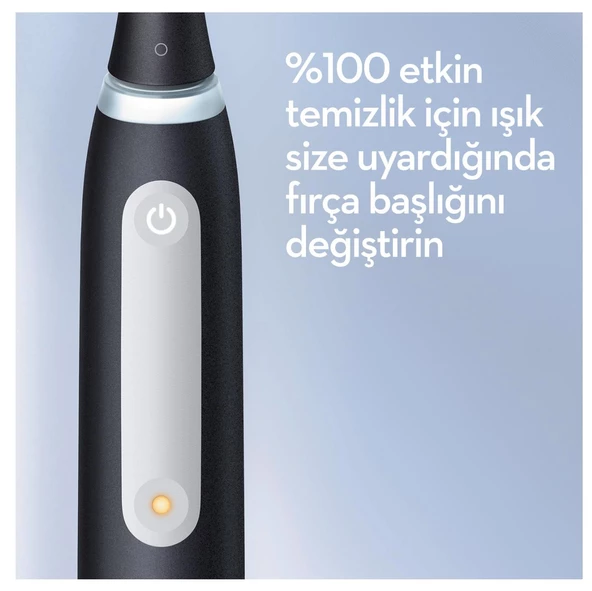 Oral-B iO 4 Şarjlı Diş Fırçası Seti 2'li - Mat Siyah / Beyaz - 5