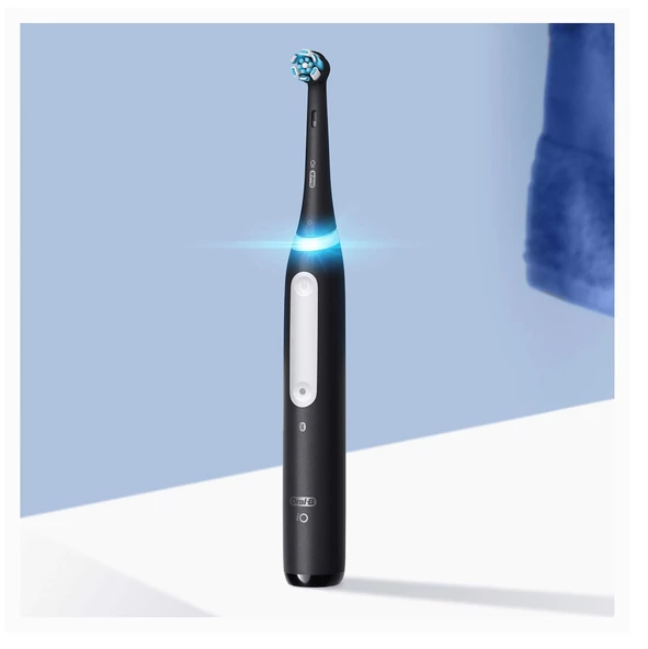 Oral-B iO 4 Şarjlı Diş Fırçası Seti 2'li - Mat Siyah / Beyaz - 6