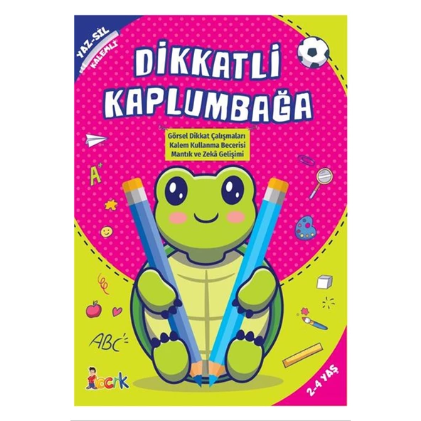 Yaz-Sil Kitapları Dikkatli Kaplumbağa