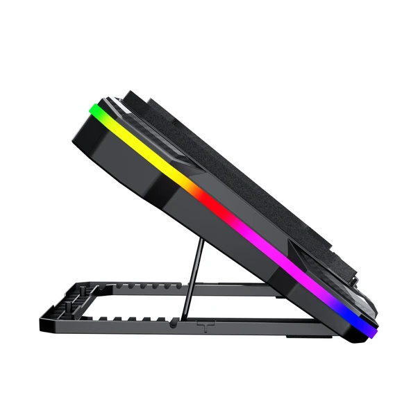 Classone GT100 Telefon Tutuculu 10 RGB Işıklı Gaming Oyuncu Laptop Soğutucu - 5